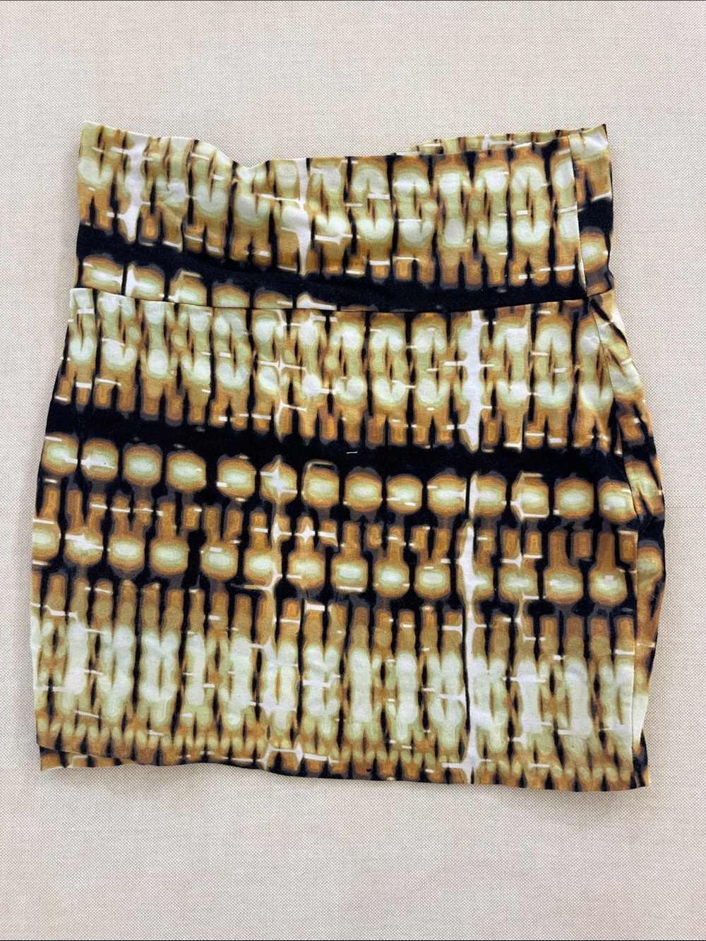 Tie-dye bodycon skirt